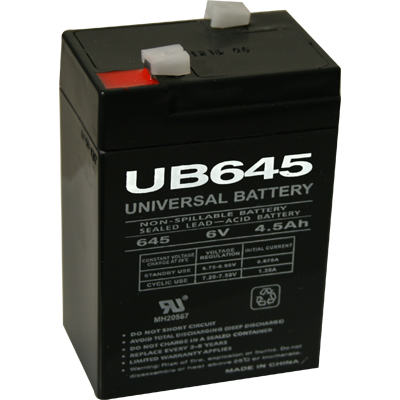  UPG UB645 6V 4.5Ah Sealed Lead Acid Battery